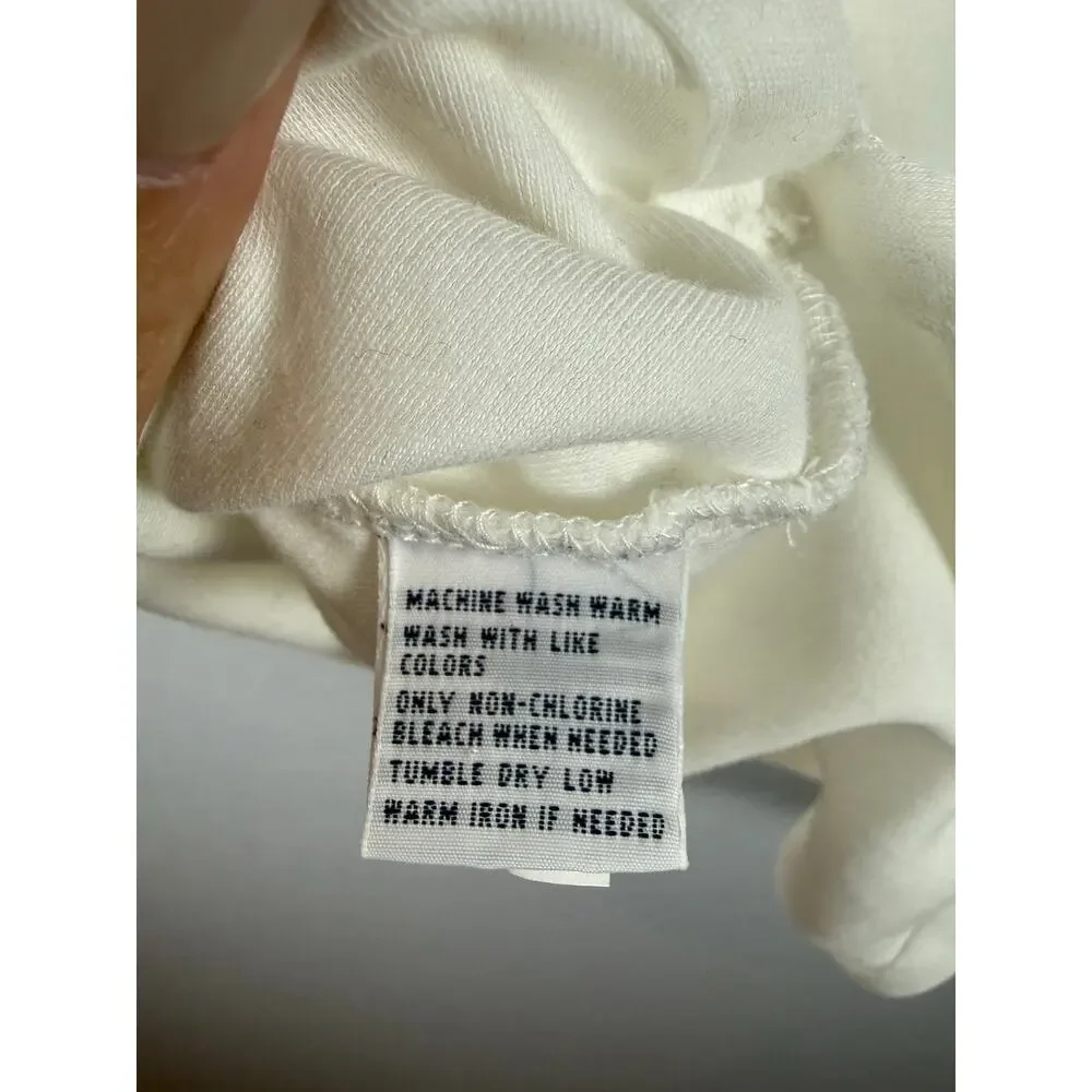 Polo Ralph Lauren Men’s Medium White Cotton Polo Shirt Navy Pony